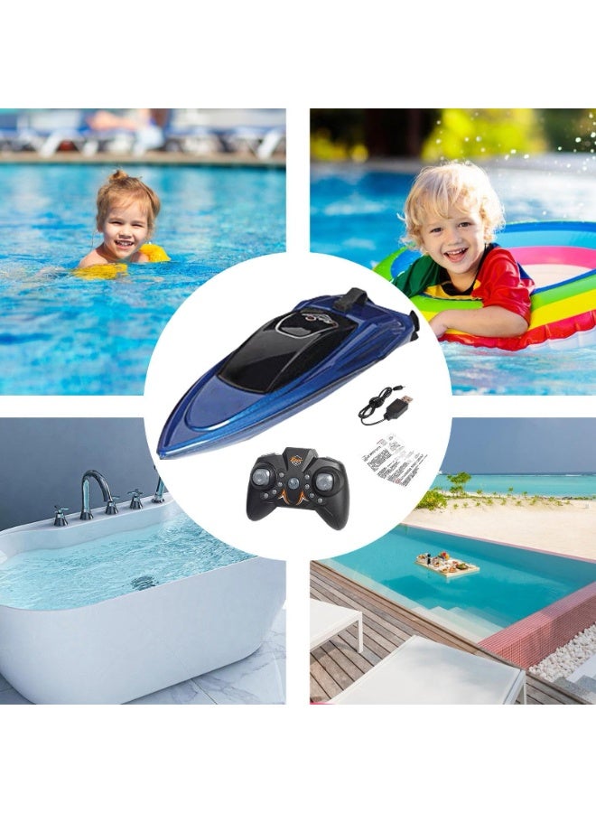 HALAMODO 【Mini RC Boat】Wireless Remote Control Speed Boat Auto-Flipping Toy Ship | For Kids Aged 6+ | Dual Motor Powerful Drive | 2.4G Anti-Interference Signal | Waterproof Sealed Structure | Premium Car Paint With UV Coating | 15-Min Charge For 12-Min Play | 20M Control Range | Compact For Bathtub/Kiddie Pool | Auto Power-On Safety Design | Low Battery Indicator - Image 4